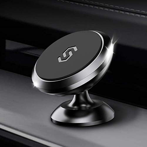Flat Cell Phone Holder Stick On Car Dashboard Wall Silver Universal Hands Free Kit for iPhone Xs Max/Xr/8 plus/7s/6s/5s/SE Samsung Galaxy S10+/S10e/S9+/S8+/Note9/Edge/A9/A7 SALEX Magnetic Mount 